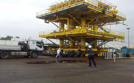 Load out of Fully Integrated Well head Platform